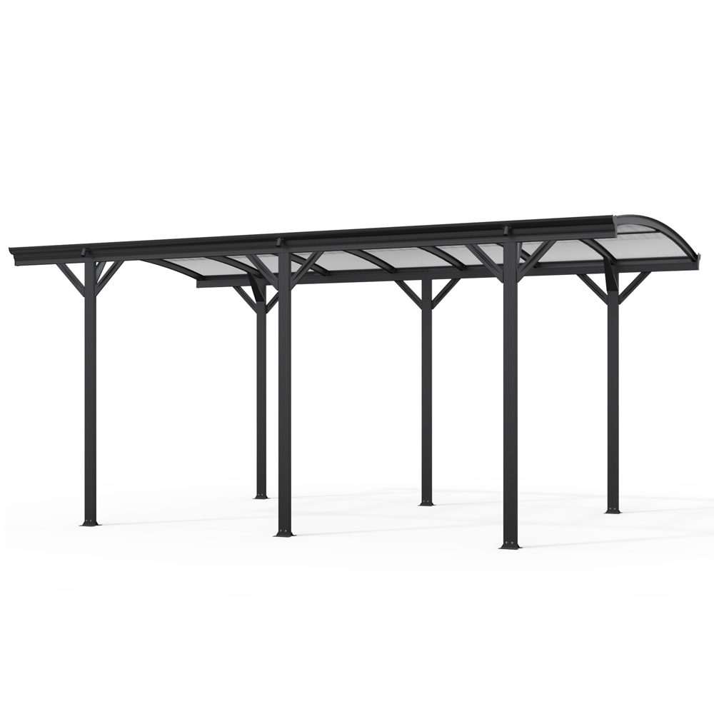 Home deluxe - carport de diseño falo - 505 x 300 cm antracita | antracita