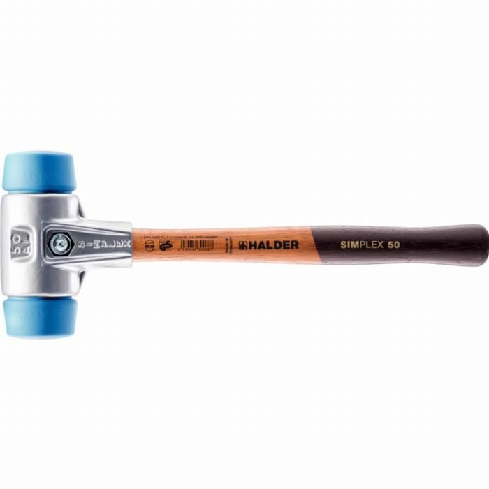 Mazo blando halder simplex tpe con carcasa de aluminio y mango de madera -