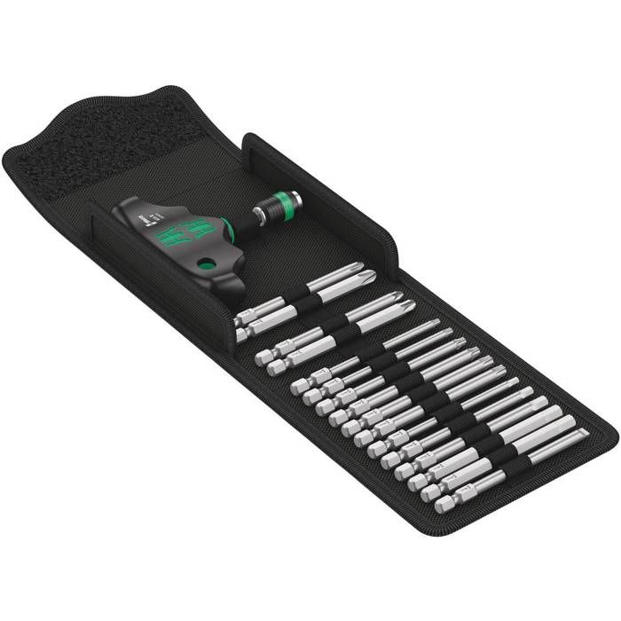 Wera kompakt 400 05057470001 conjunto de puntas de 15 piezas 1/4 (6.3 mm) c