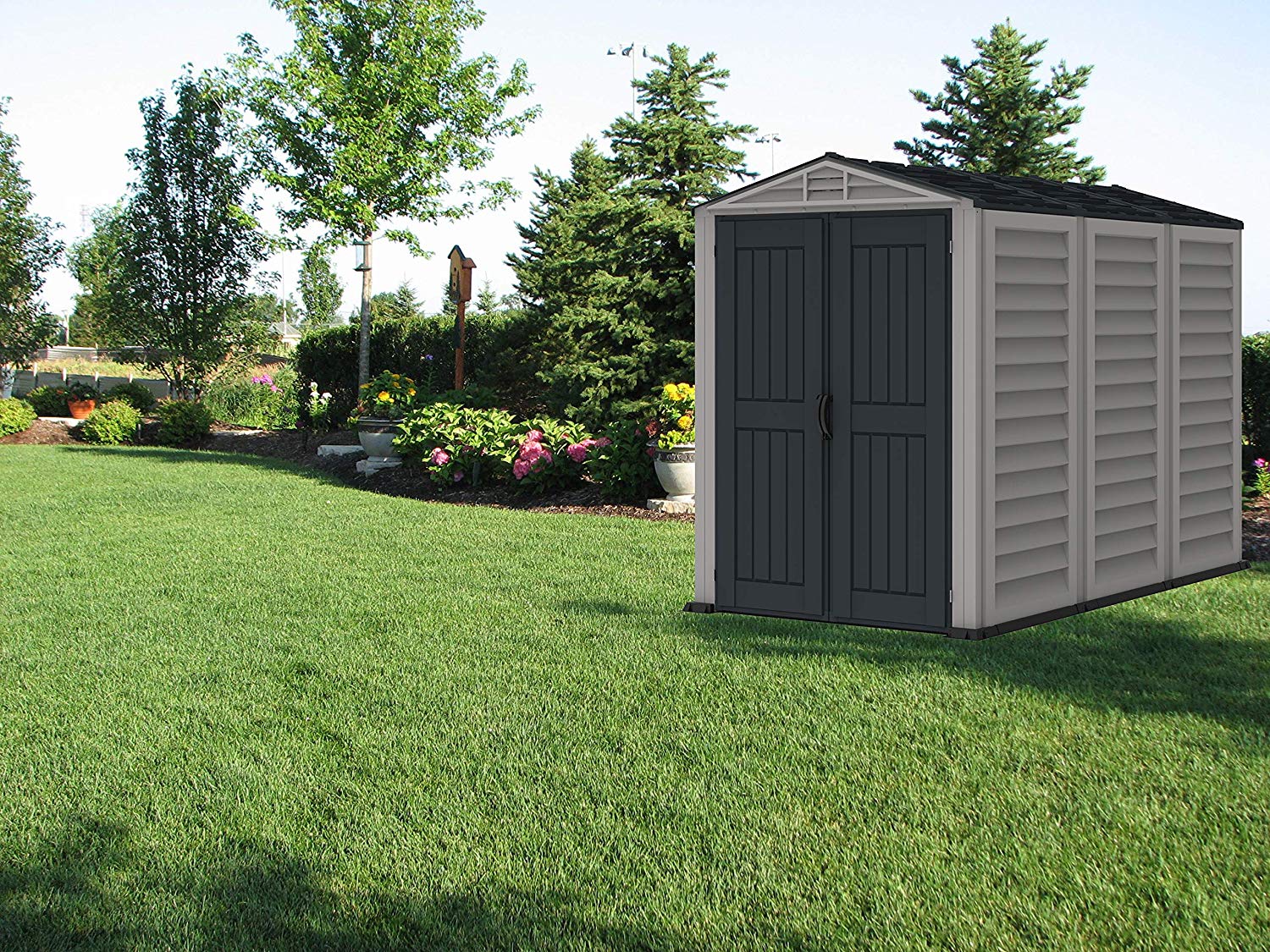 CASETA COBERTIZO PVC JARDIN YARDMATE 5x8 DURAMAX