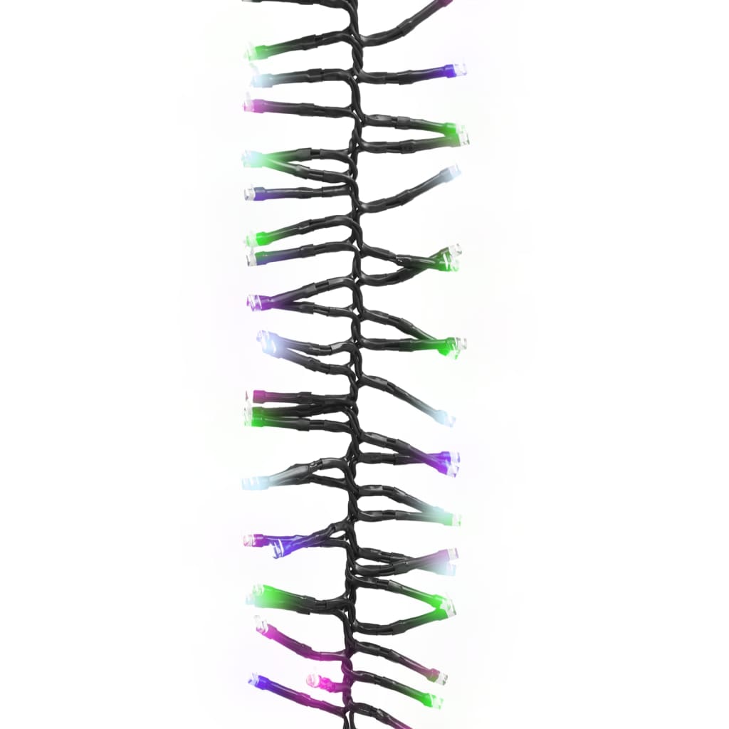 vidaXL tira de luces de racimo con 2000 LED PVC pastel multicolor