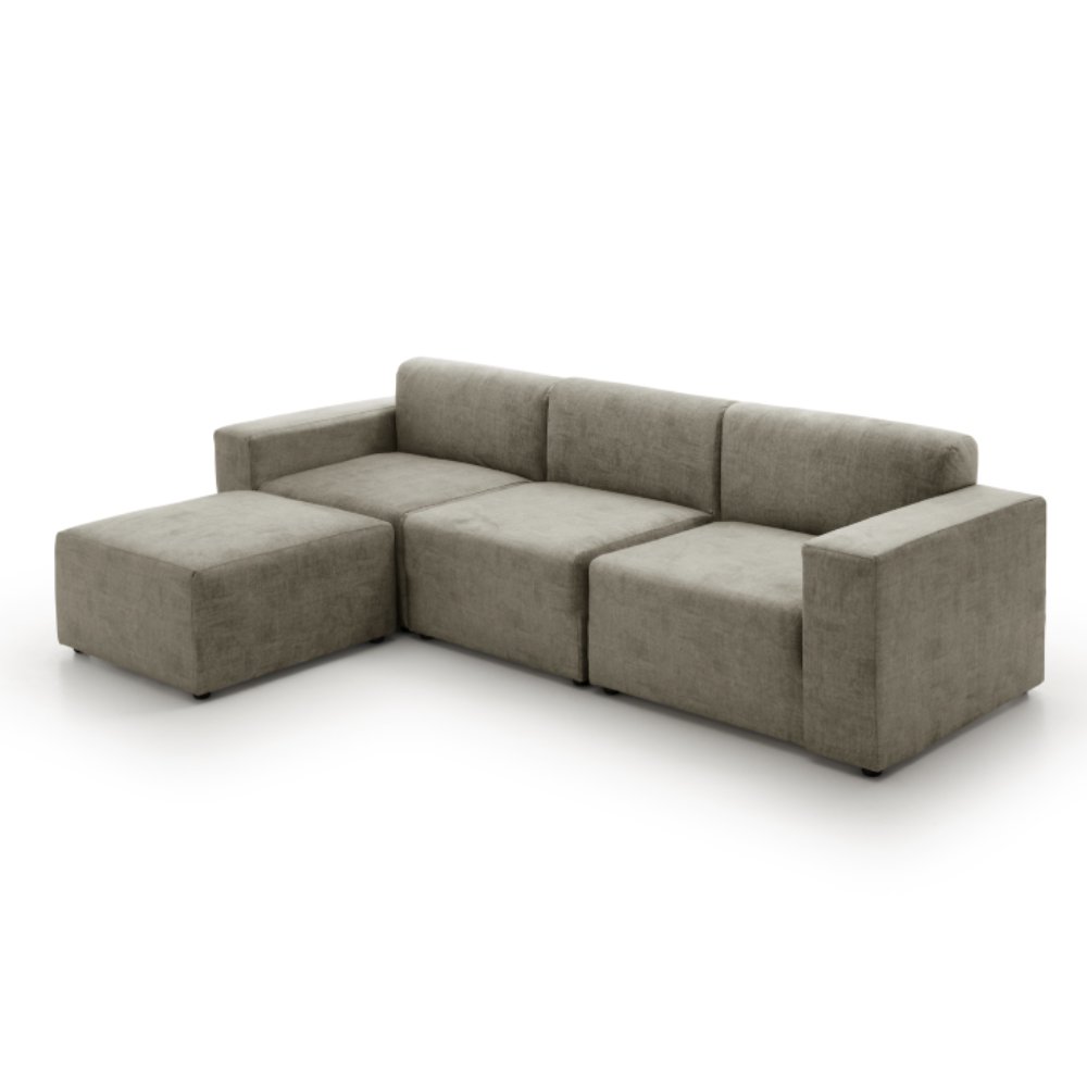 Sofa diseño modular monica gris oscuro hanoi