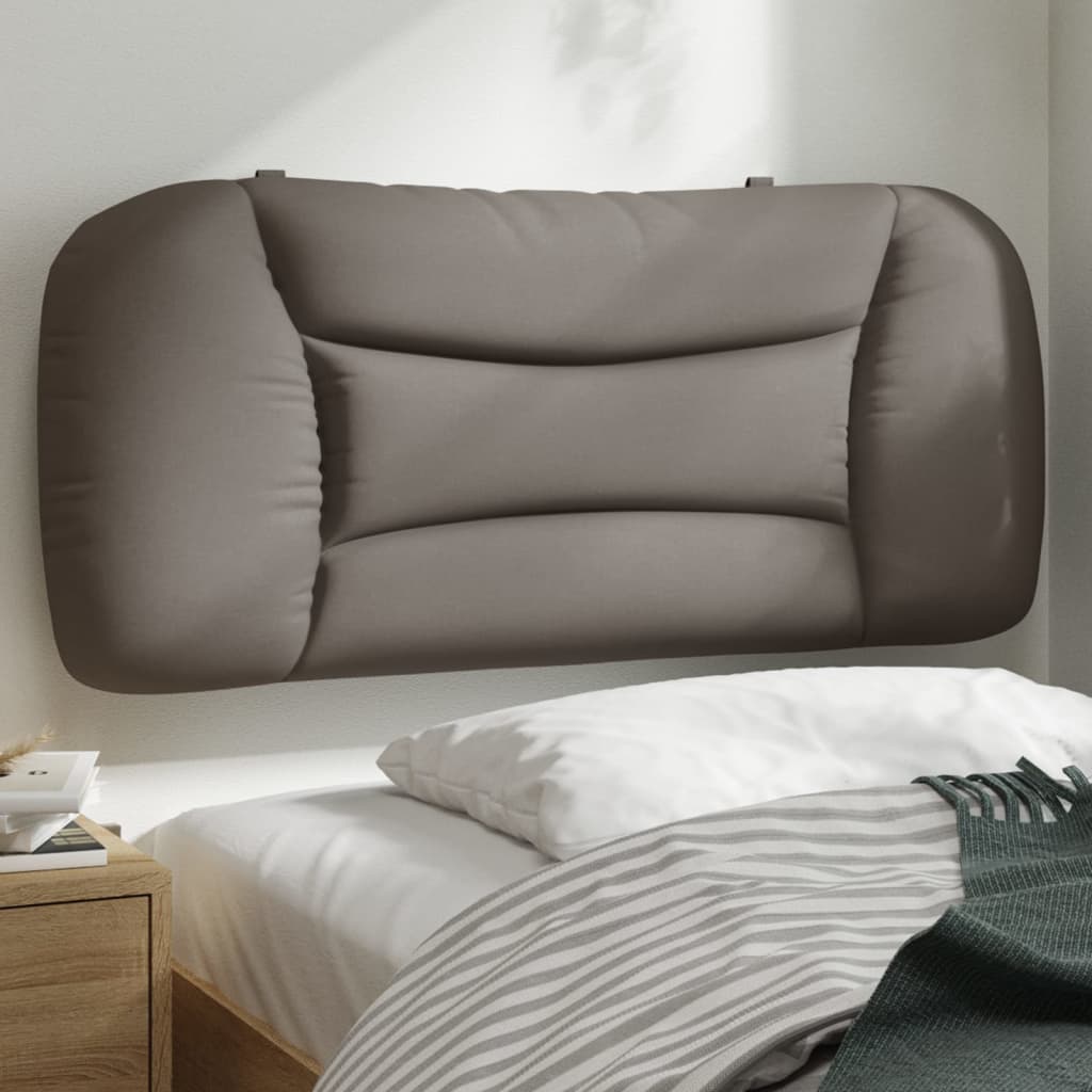 Cabecero de cama acolchado tela gris taupé 80 cm eerf9539