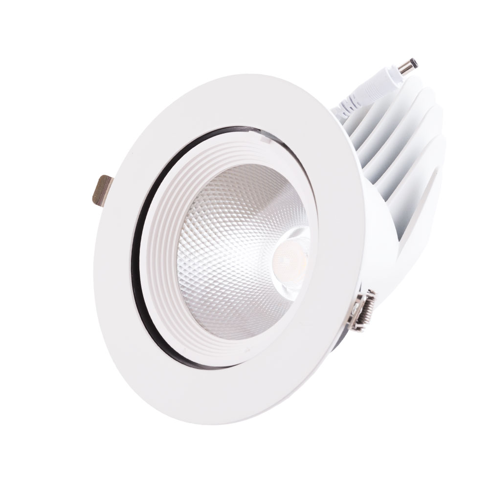 Foco downlight LED 35w 5250lm 4000ºk circular orientable 40.000h [ho-cob-c
