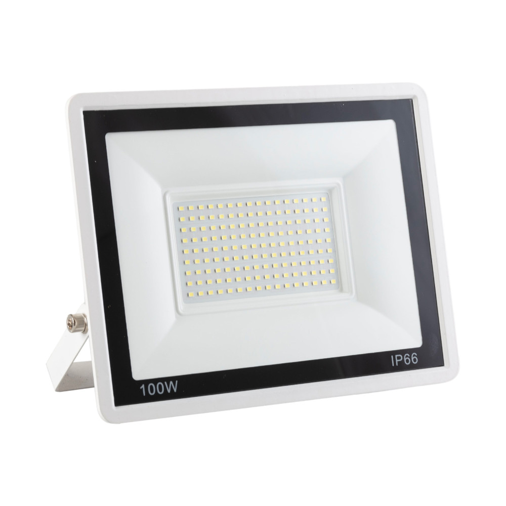 Proyector LED 100w 8.000lm 6000ºk ip66 regulable 60,000h acabado blanco