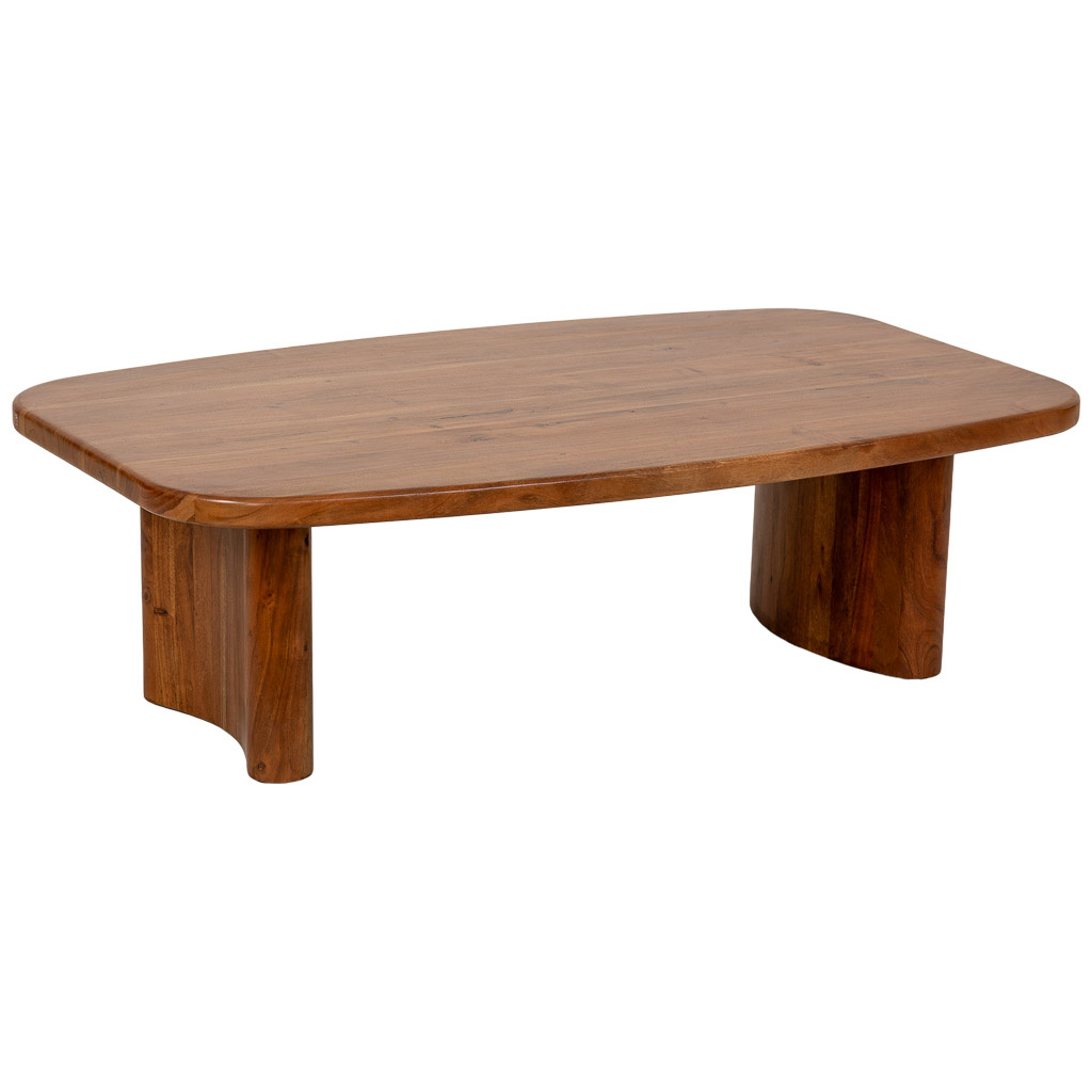 Mesa de centro de madera marrón 130x80x40h cm