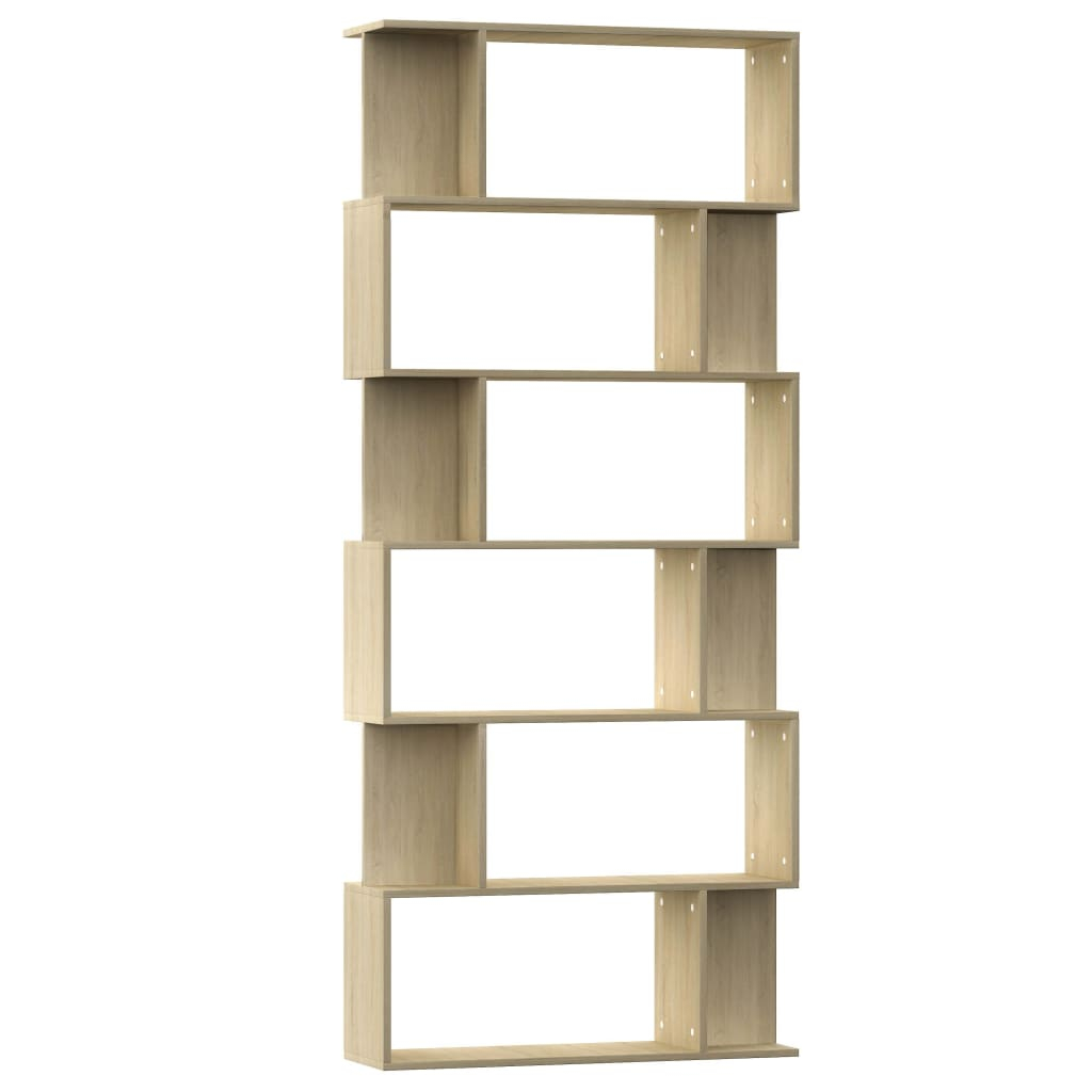 vidaXL estantería/divisor madera contrachapada color roble 80x24x192cm