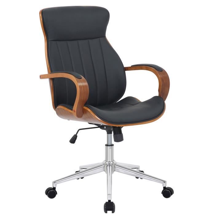 Silla de oficina giratoria negra - 1 pieza - 63 cm