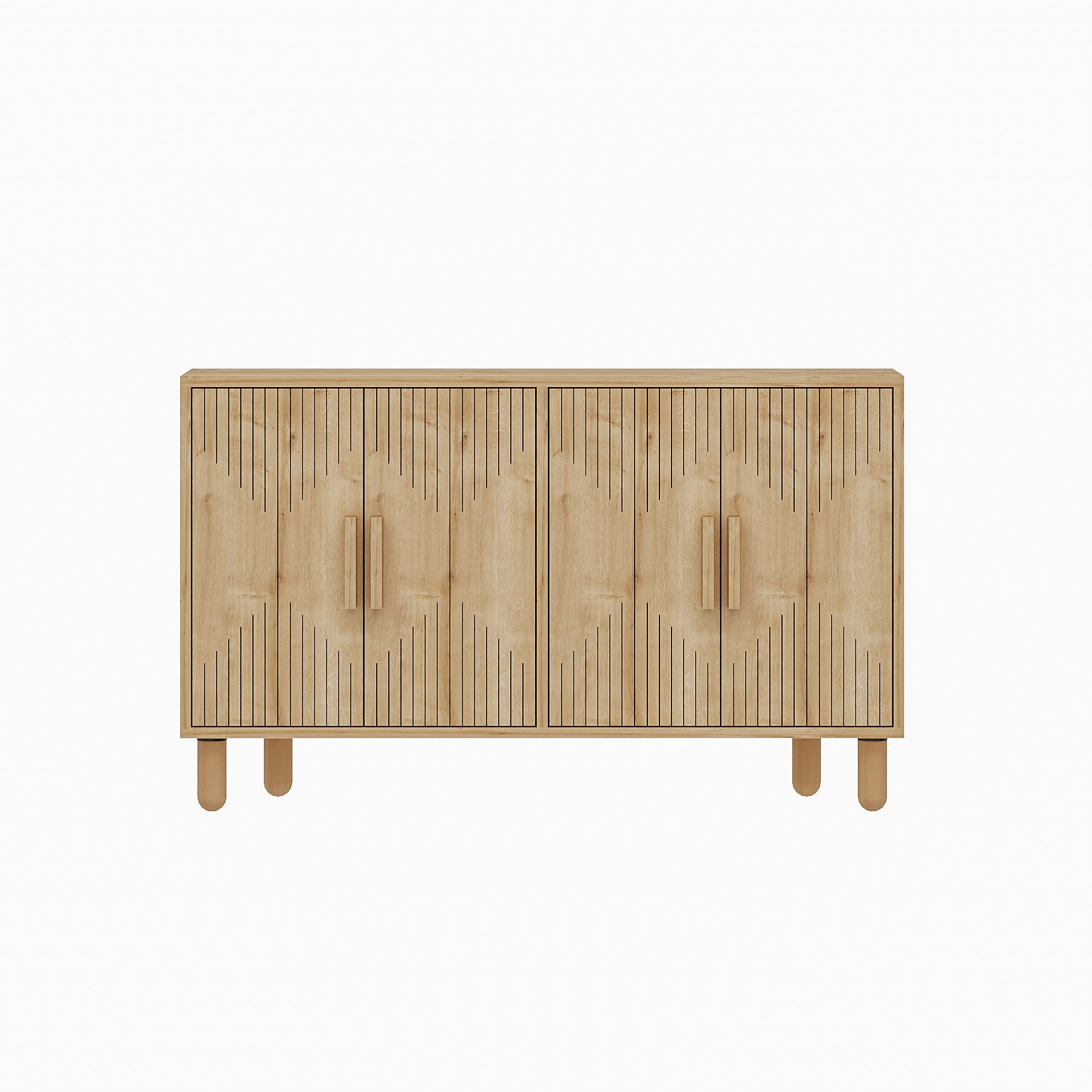 Aparador de madera <<roger>> - 120 x 29 x 73 cm - beige