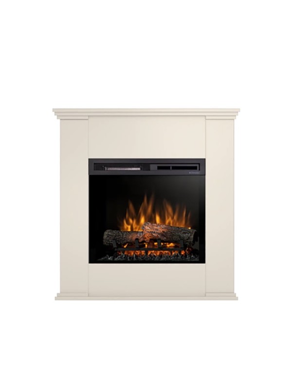 Chimenea eléctrica LED independiente beige kelia de 23