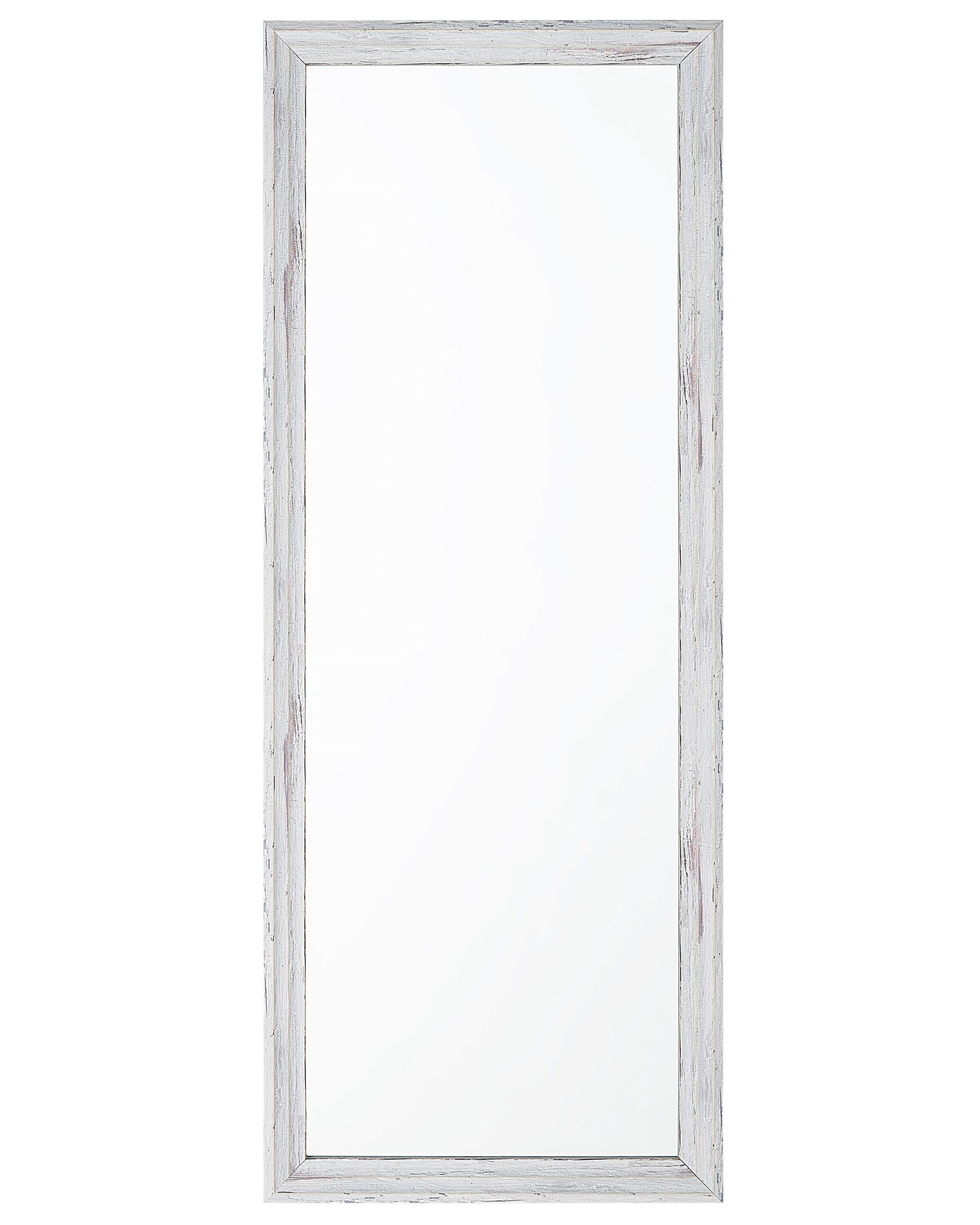 Espejo de pared benon 50 cm 130 cm blanco crema