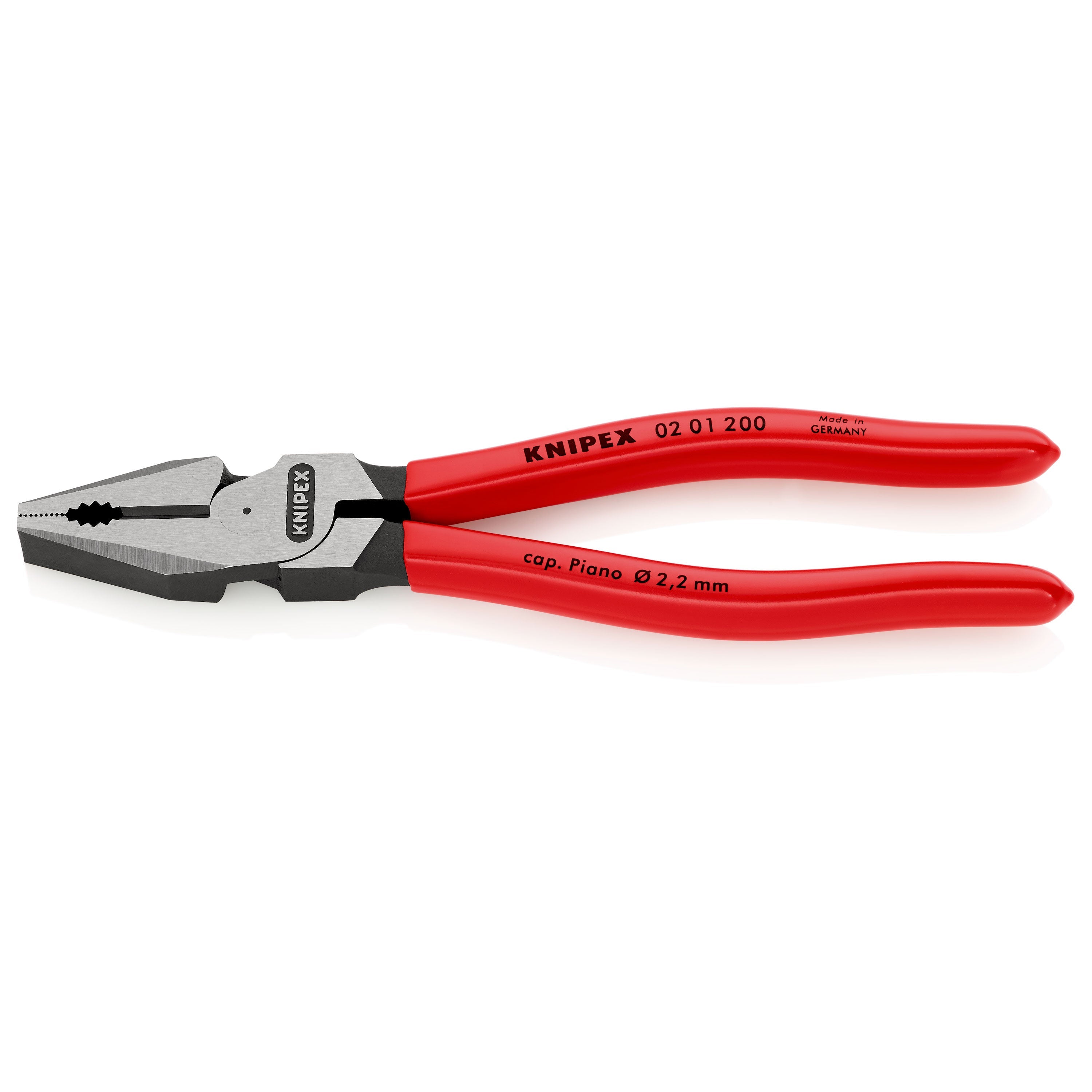 Knipex 02 01 200 - alicate universal de fuerza 200 mm con mangos PVC