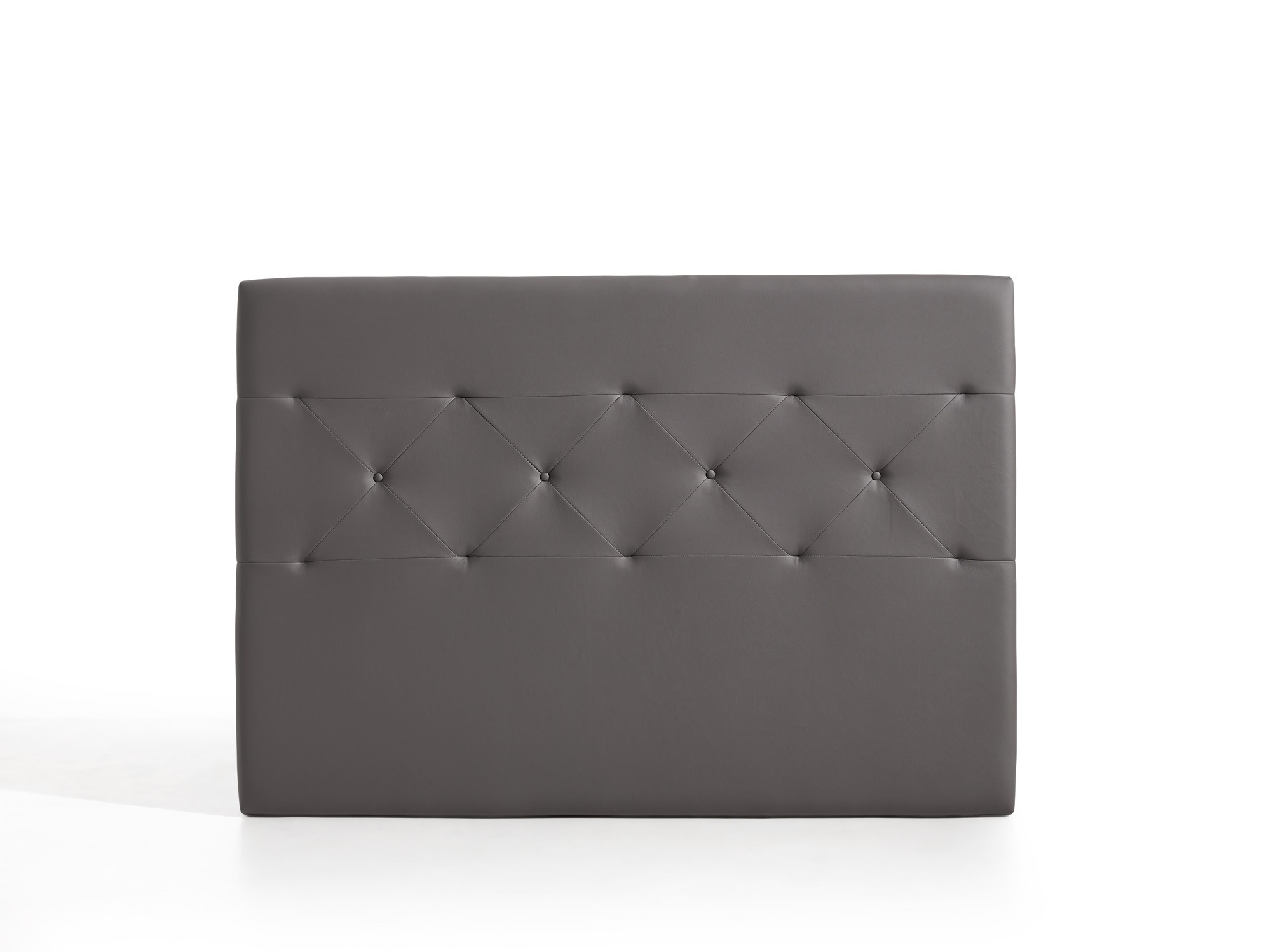 Cabecero zafiro para cama de 80 de polipiel gris 115x115x8. Matris