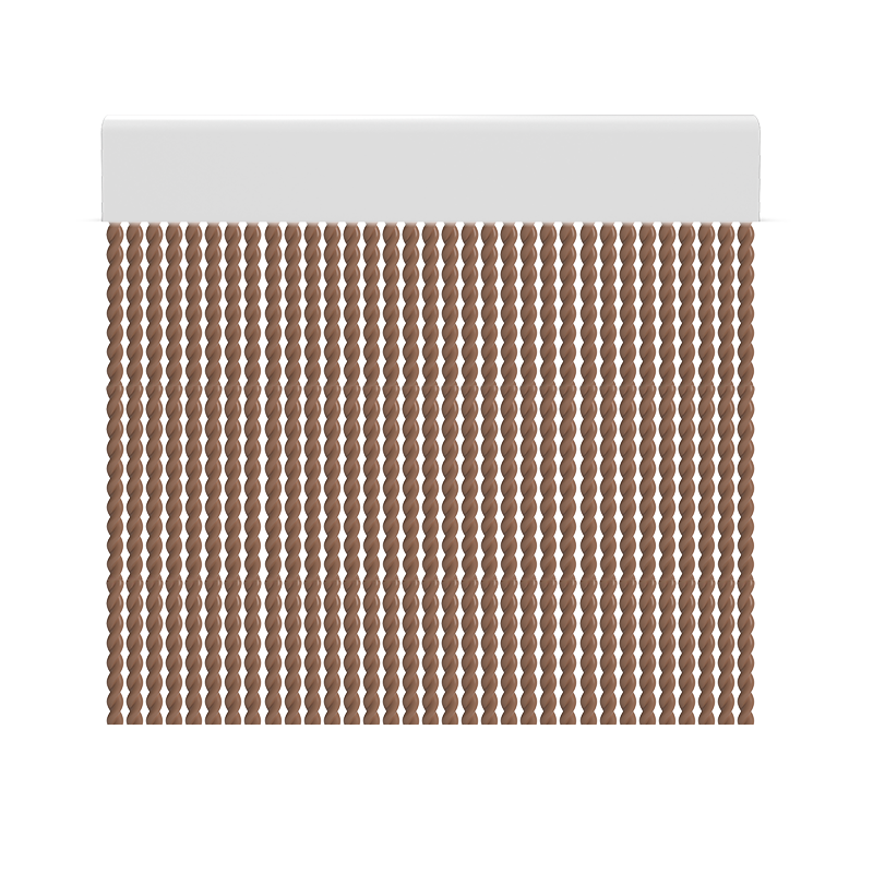 Cortina para puertas de PVC cabo marron / 120 x 220