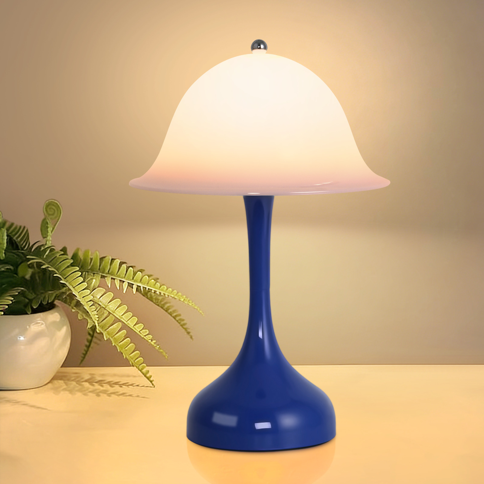 Nettlife lámpara mesa LED táctil inalámbrica 3 temperaturas usb oficina