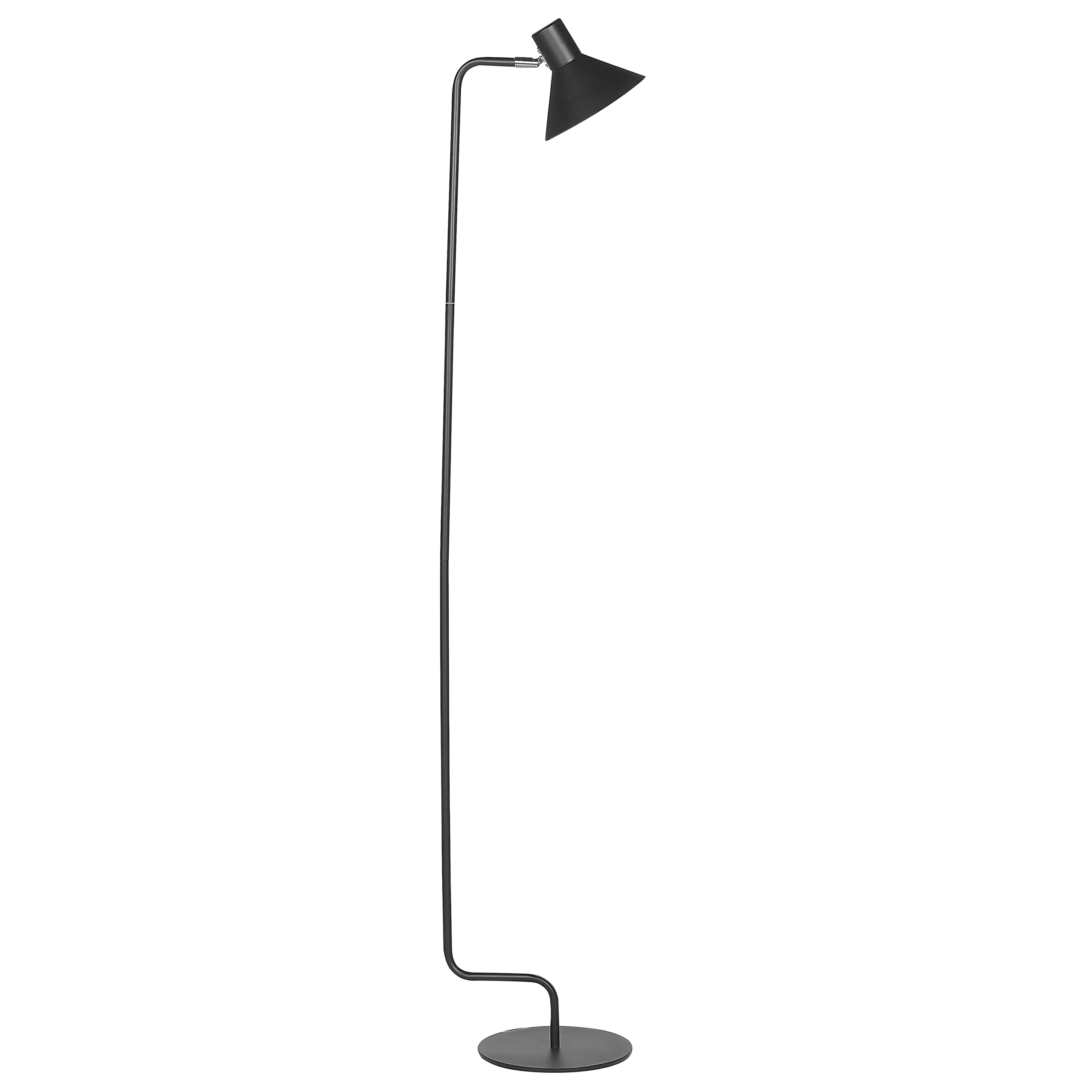 Lámpara de pie rimava ajustable metal negro