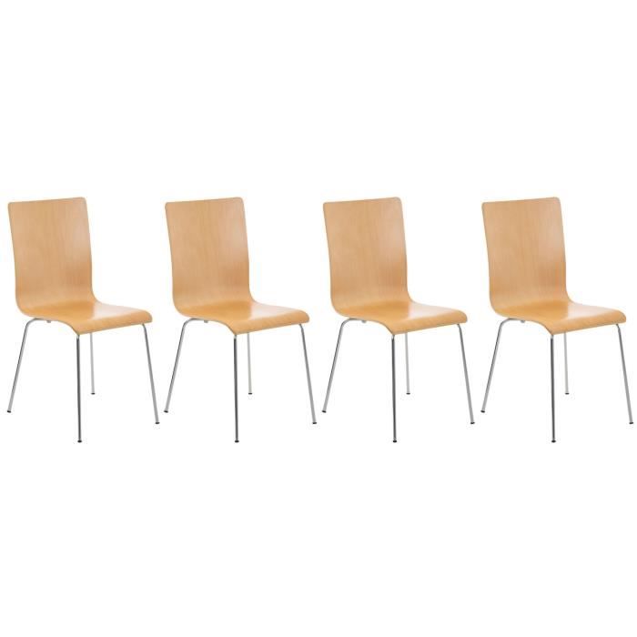 Silla visitante ergonómica - madera - lote 4