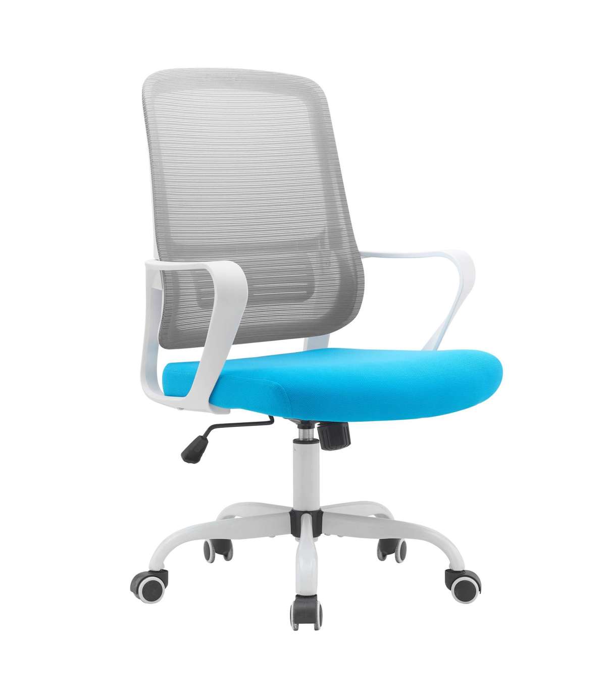 Silla de despacho giratoria elevable con diseño ergonómico