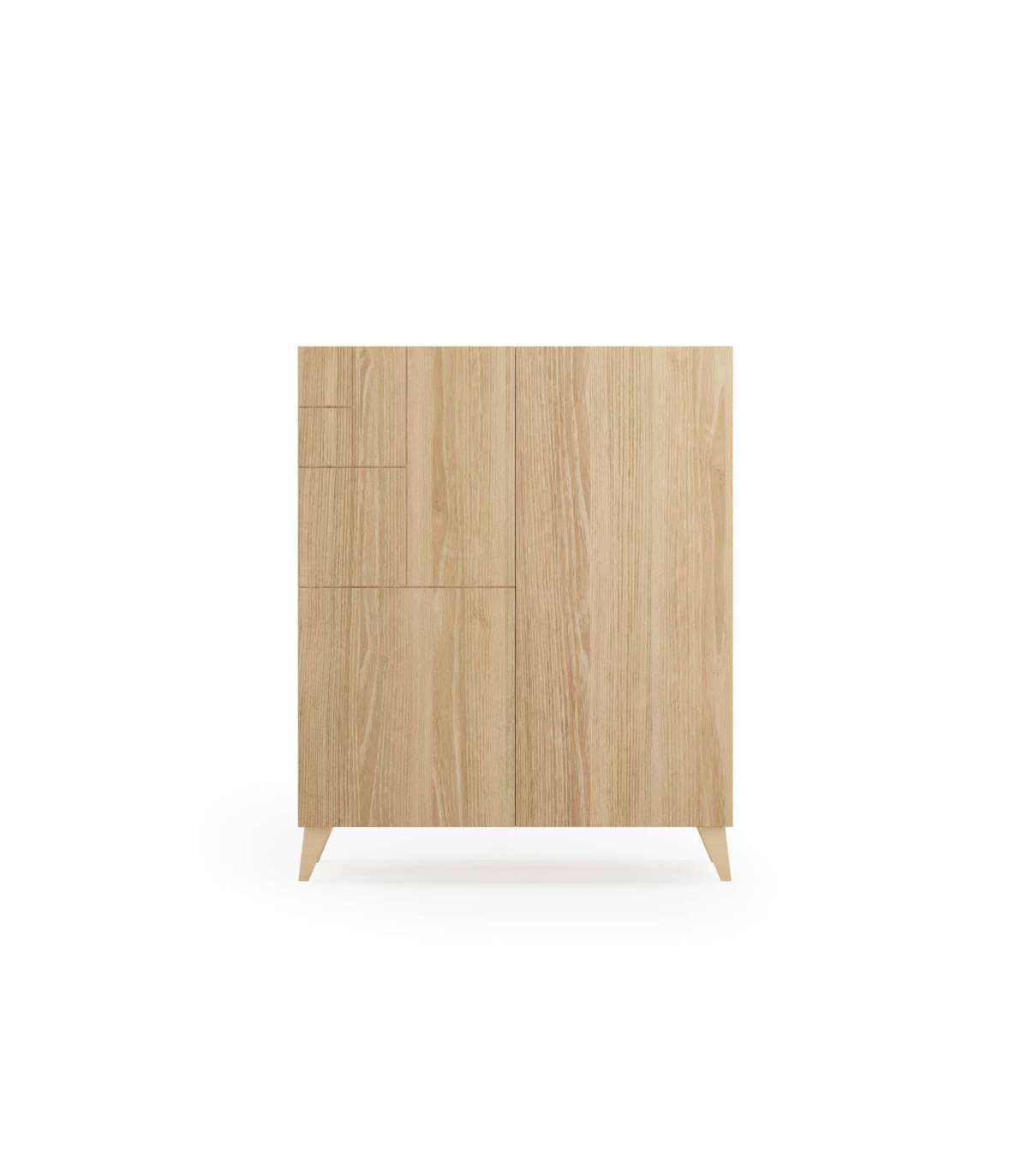 Zapatero 2 puertas con estantes ajustables y diseño funcional