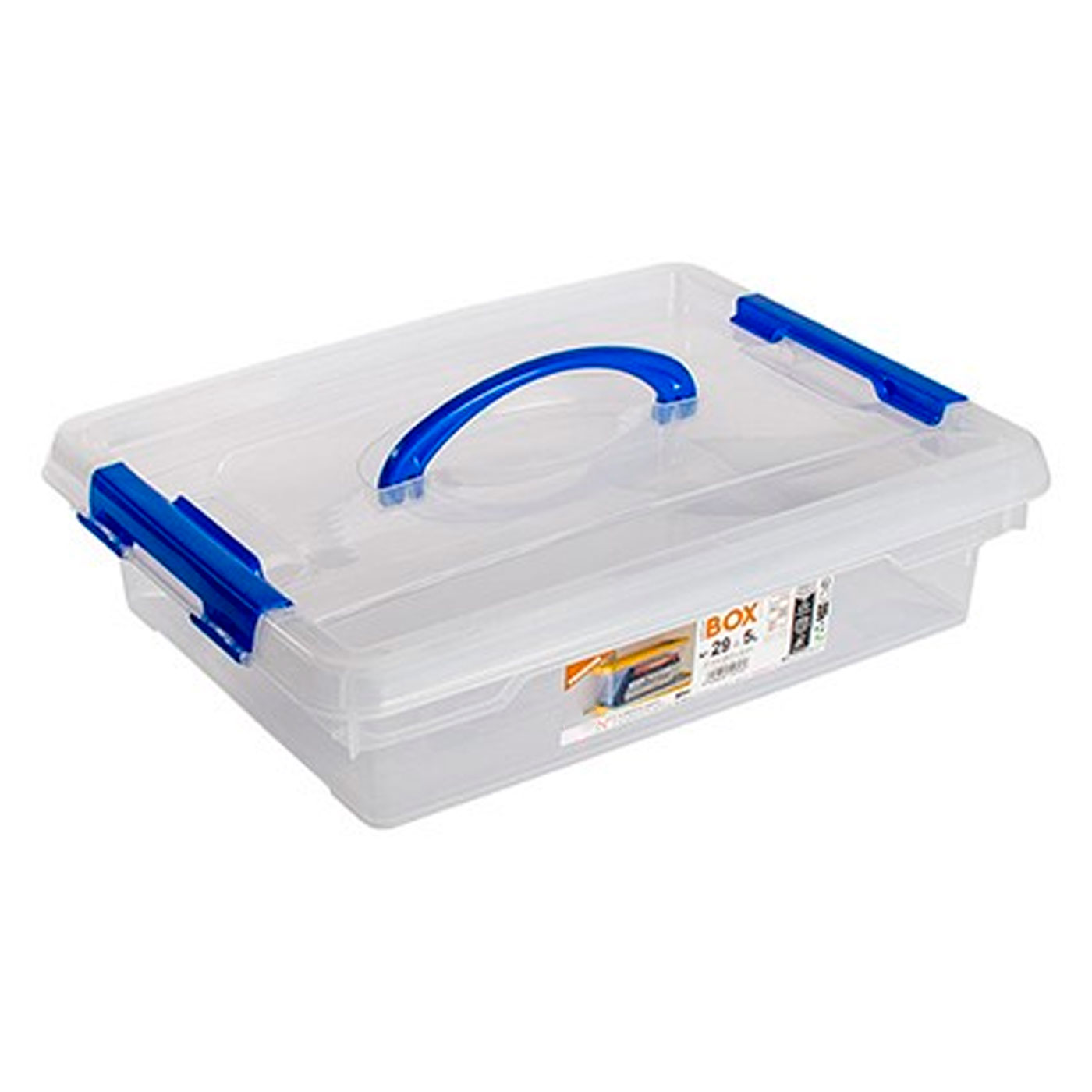 Caja de almacenamiento tradineur n.º 29 de 5 l con asa y cierre clip