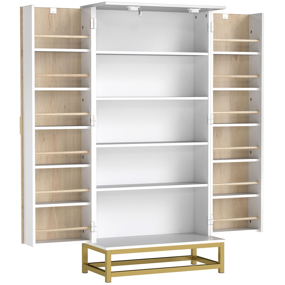 Armario de cocina 58x29x119.5 cm color blanco Homcom, hogar - cocina
