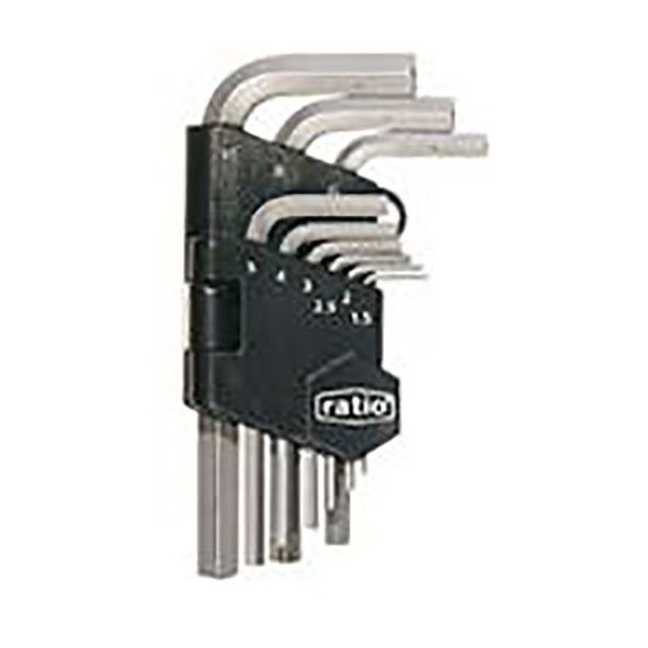 Juego 9 llaves allen acodada (1.5-10mm) medidas desde 1,5 hasta 10mm