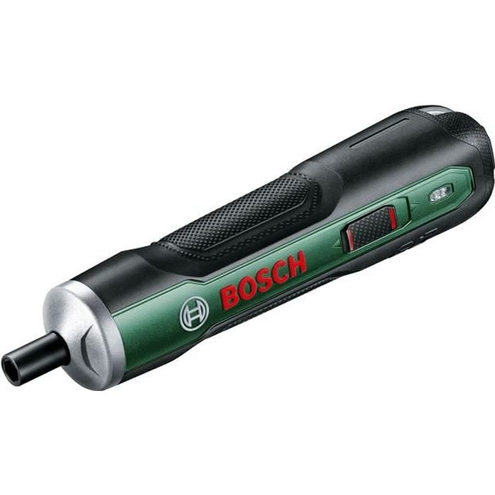 Atornillador a batería bosch pushdrive (con cargador y accesorios)