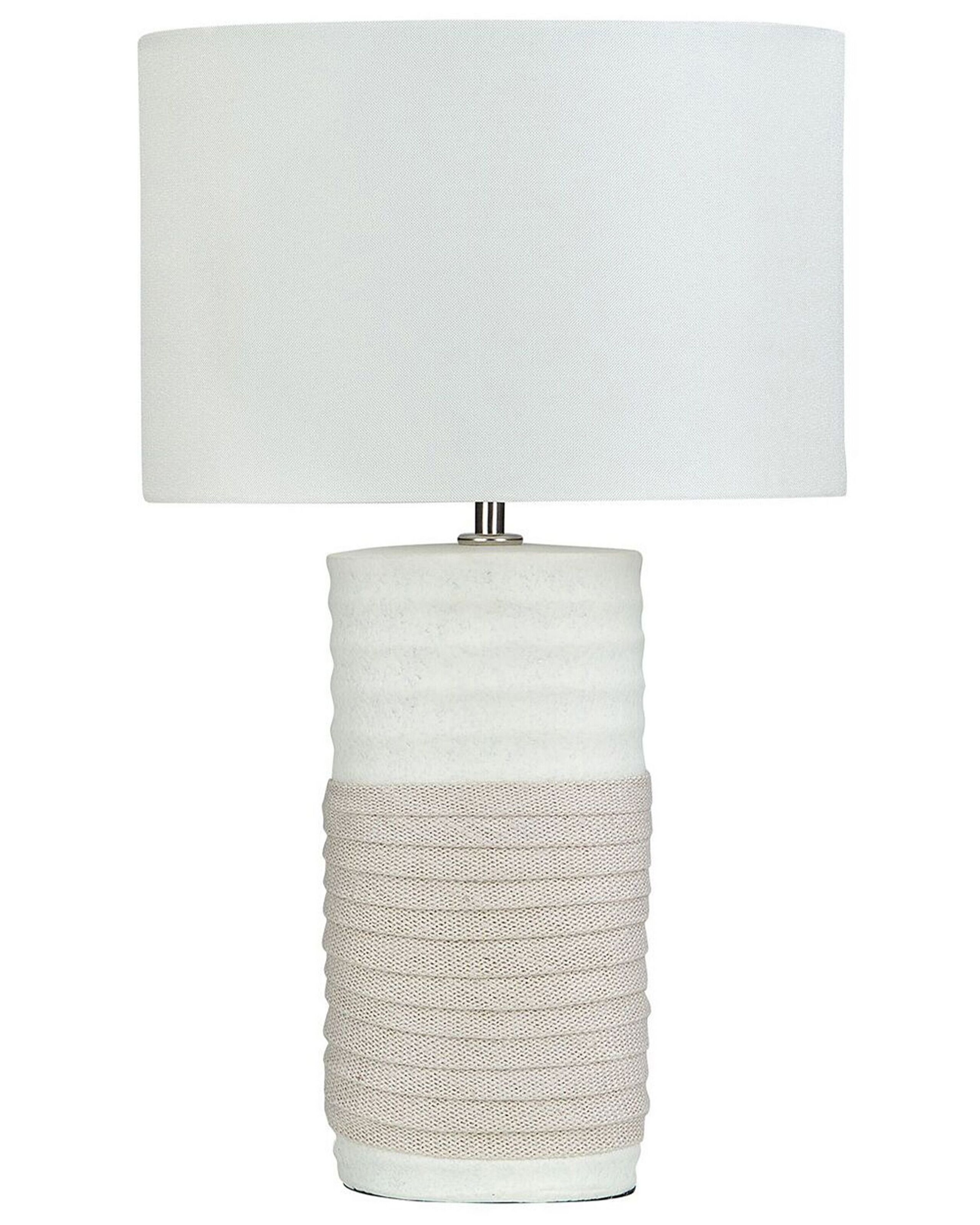 Lámpara de mesa navia porcelana beige claro