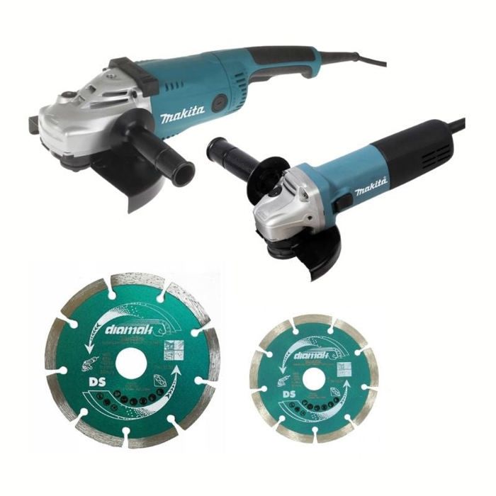 Pack 2 amoladoras con cable - 125/230 mm