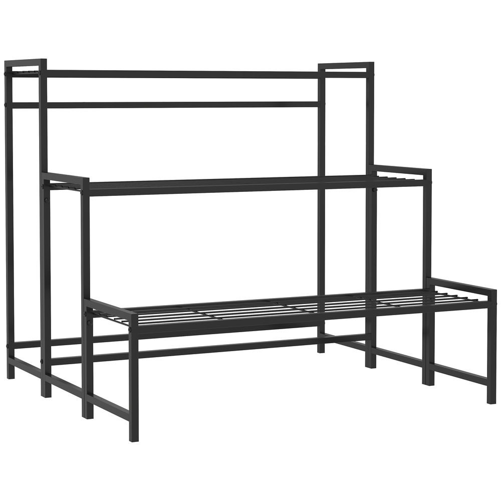 Soporte para planta 75x70x66 cm metal Outsunny