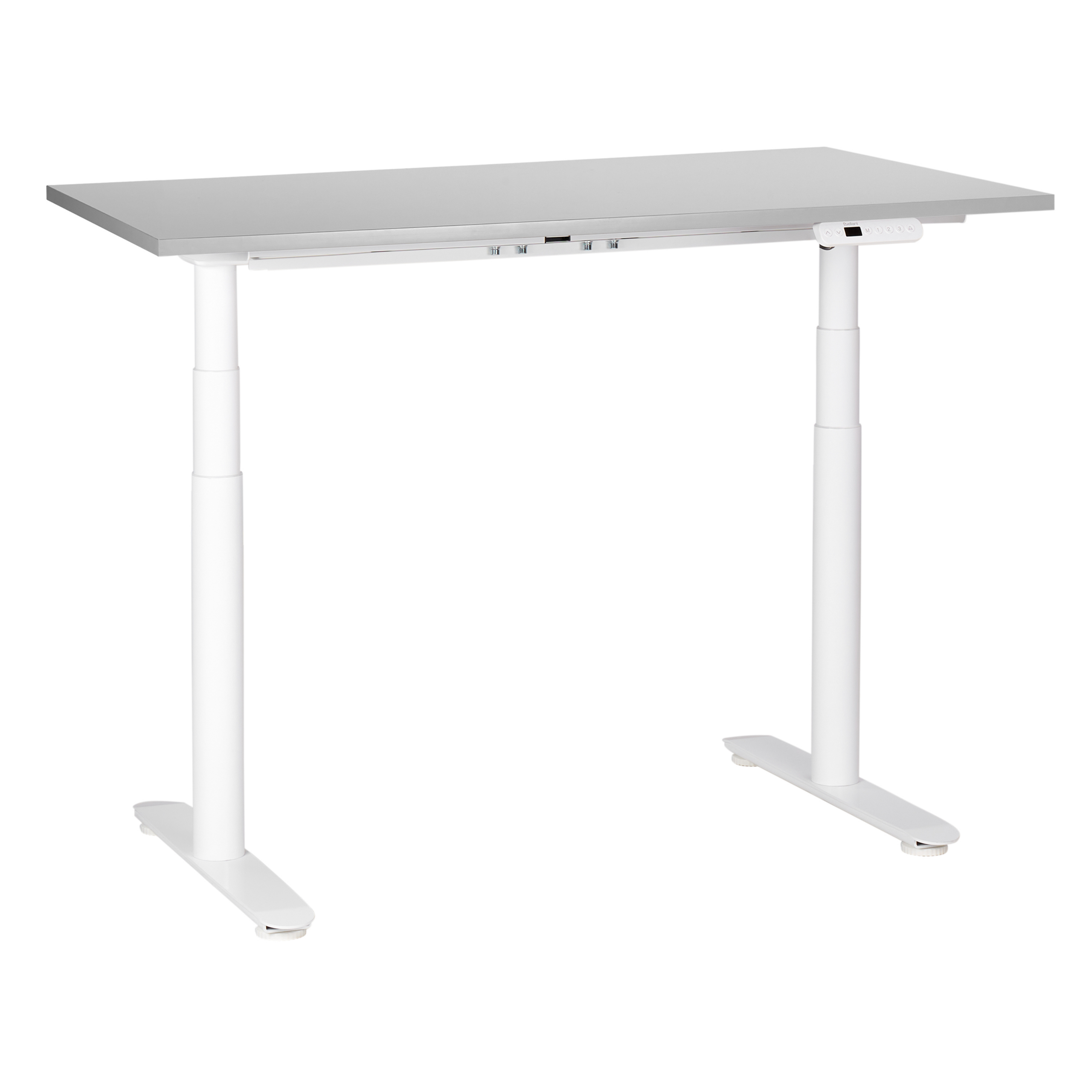 Escritorio de altura regulable eléctrico destinas 120 cm 72 cm gris/blanco