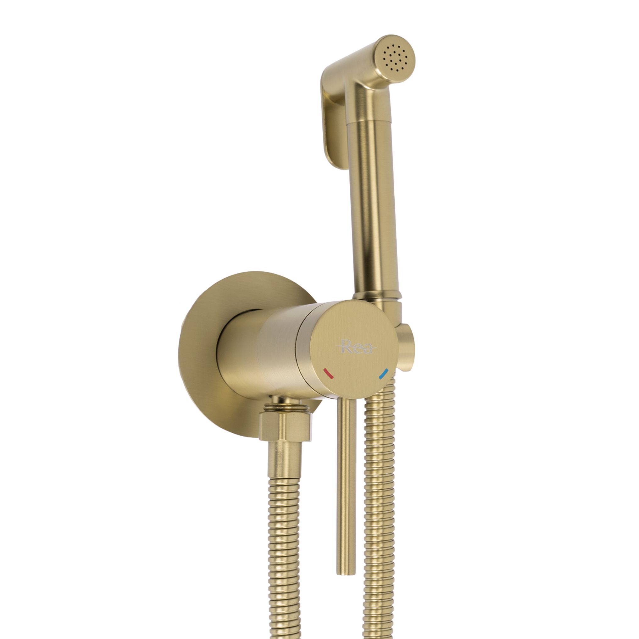 Rea grifo para bidé foss clif brush gold, 11x5x5 cm