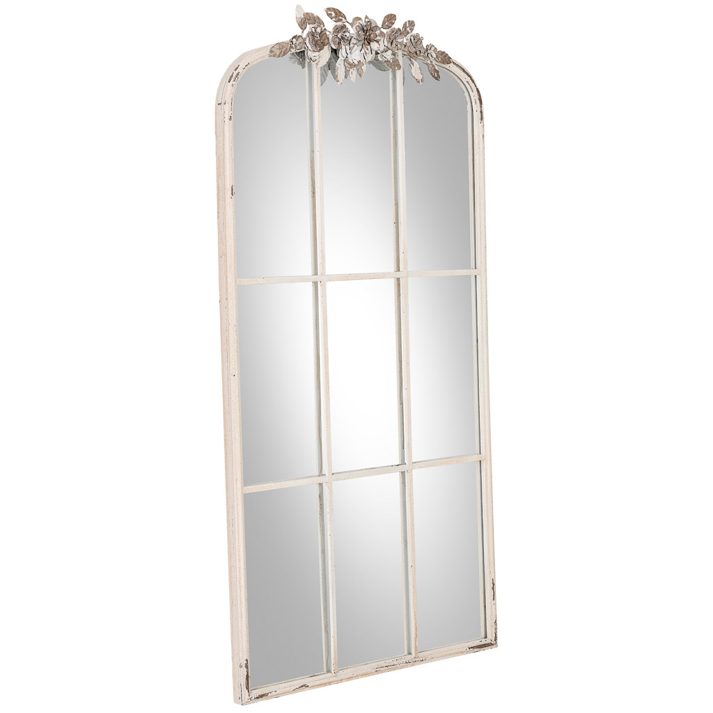 Espejo de madera blanco 61x5x114h cm