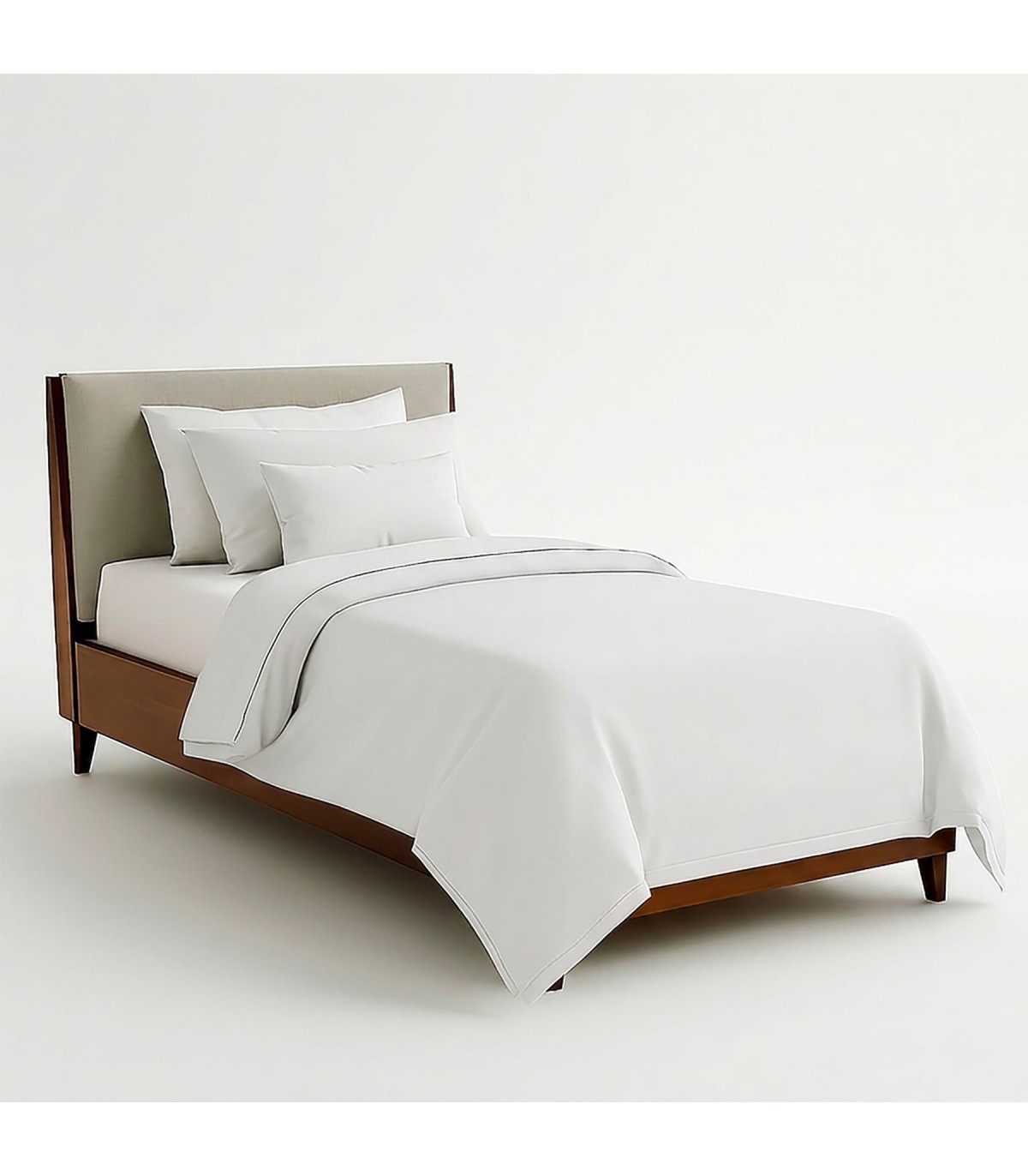 Funda nórdica 100% algodón hotel 2 uds. Cama 105 (190x250) blanco