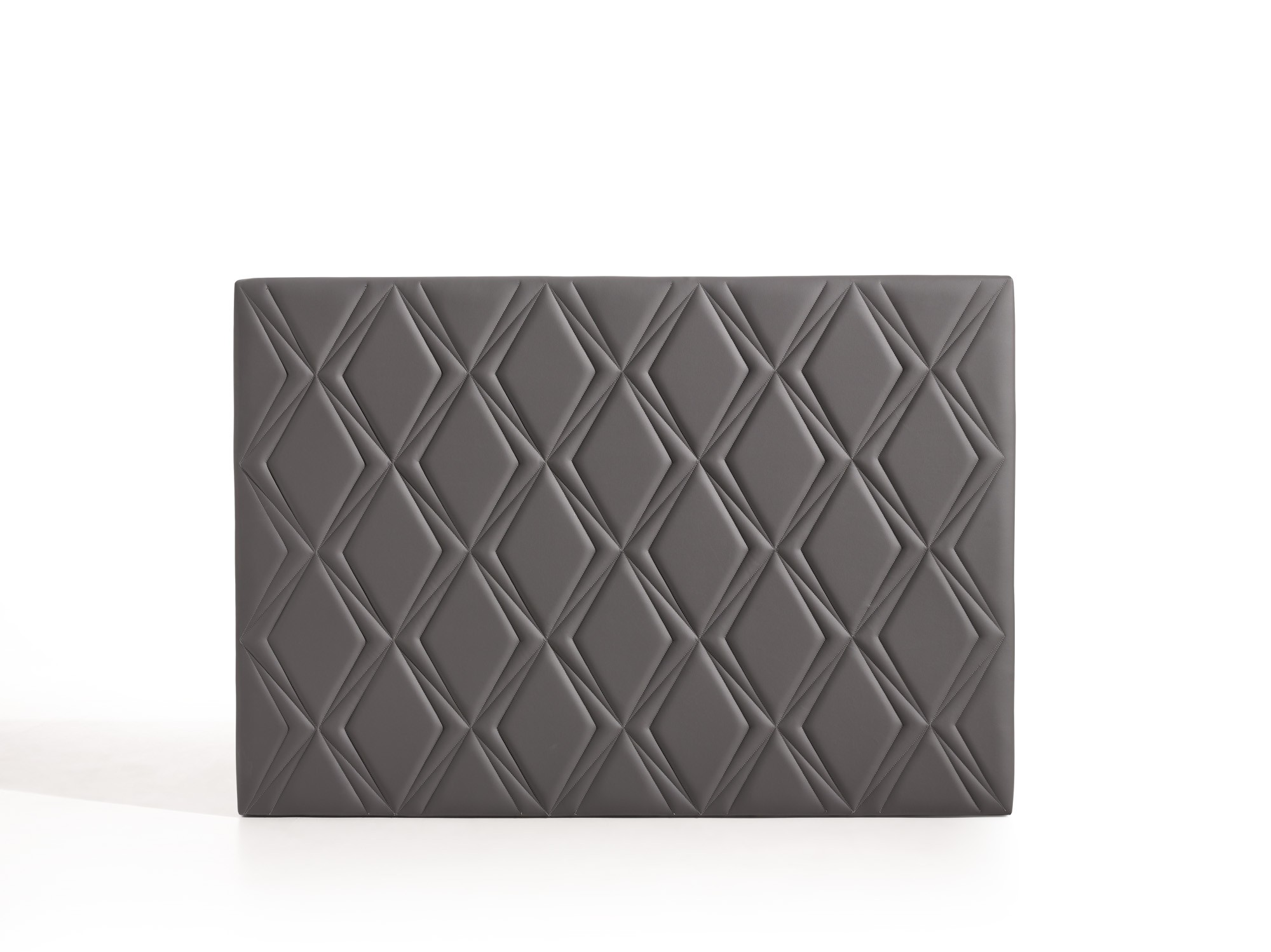 Cabecero rubí para cama de 110 de polipiel gris 115x115x8. Matris