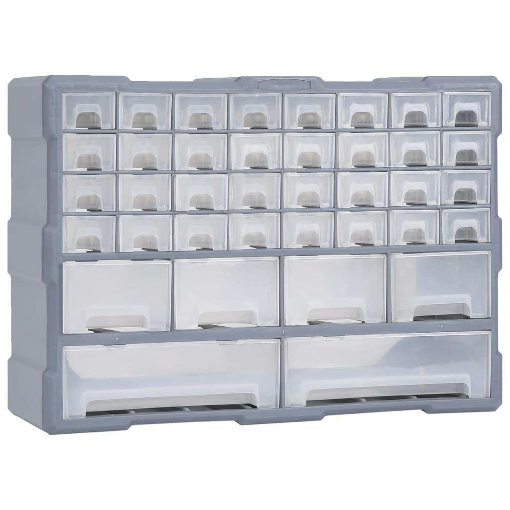 vidaXL organizador multicajones con 38 cajones 52x16x37,5 cm