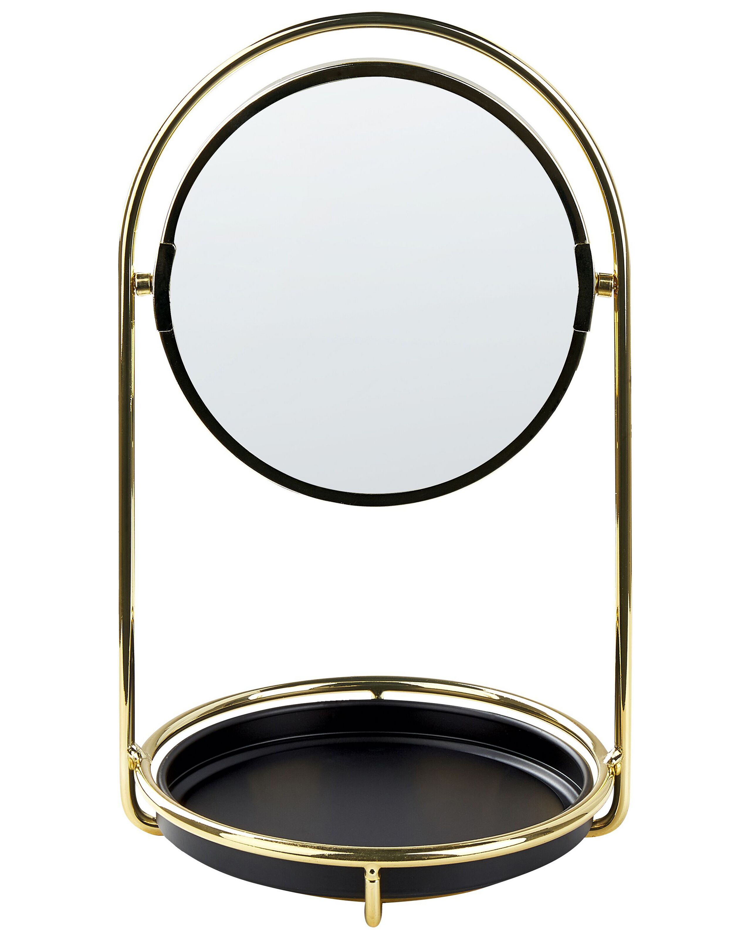 Espejo de maquillaje indre dorado