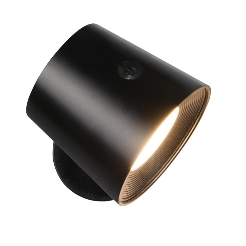 Nettlife aplique pared LED negro 11x8.5