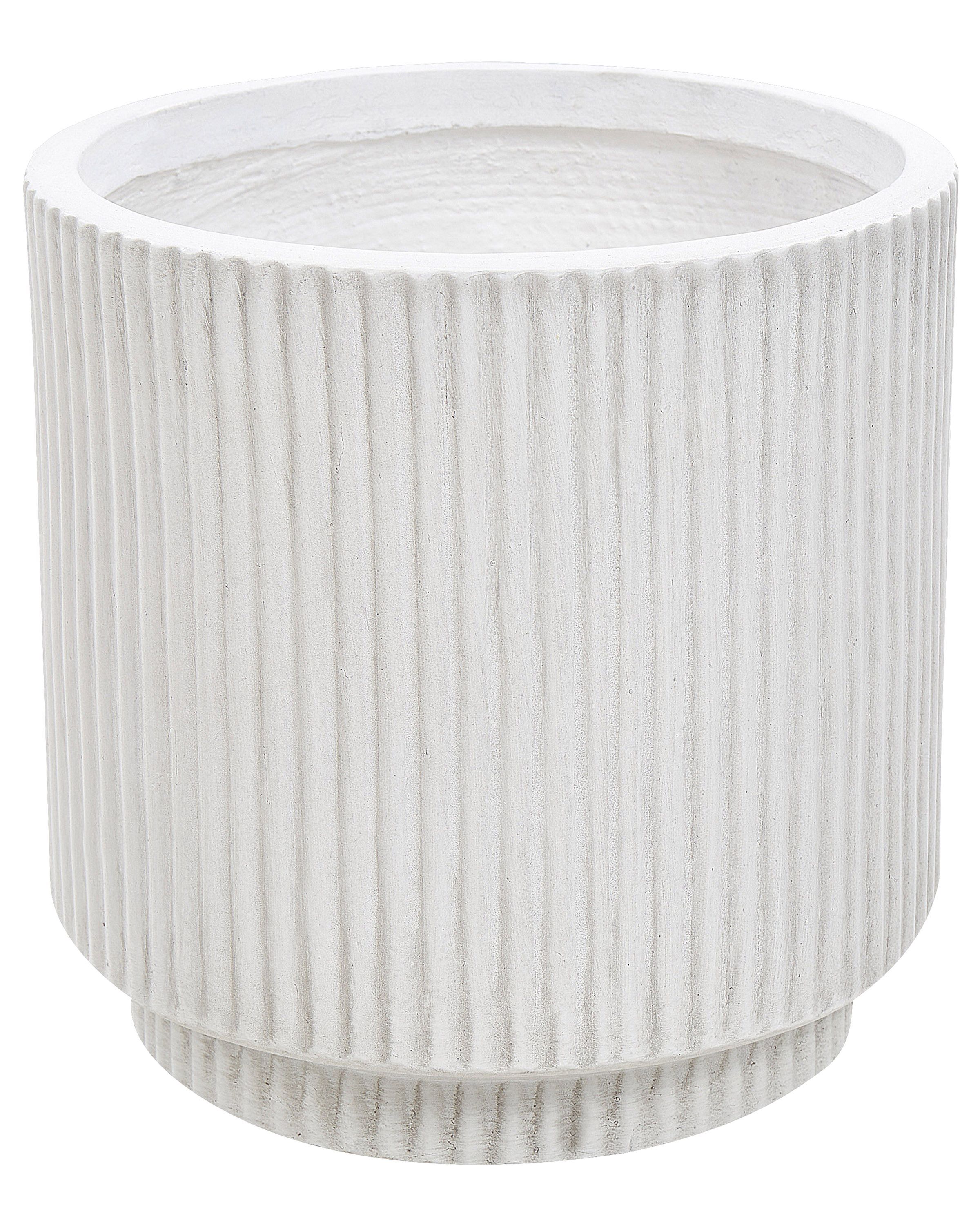Maceta daria 24 cm blanco crema
