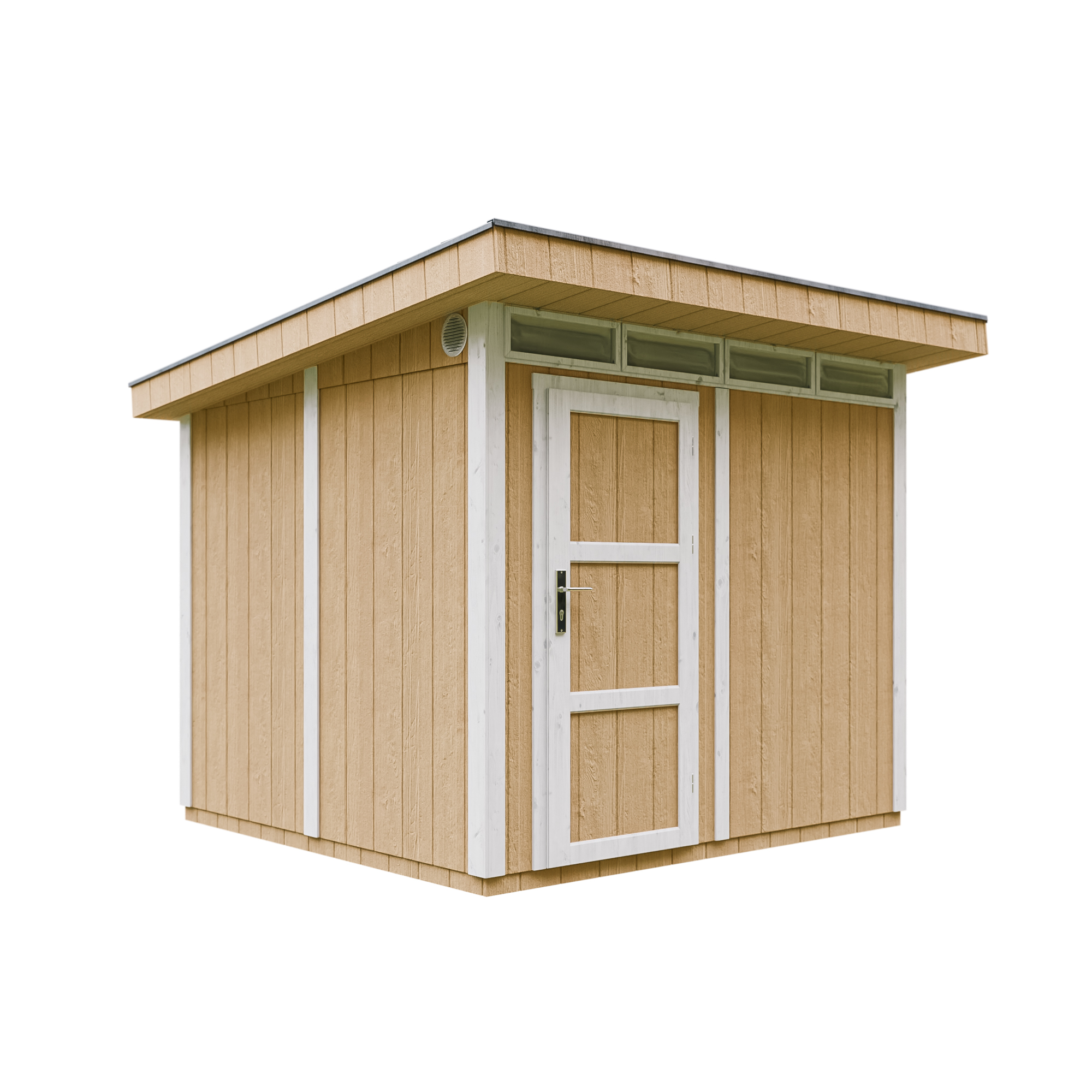 Caseta de jardín Timbela m903-harvest honey, 5,9 m², premium, 279×293 cm