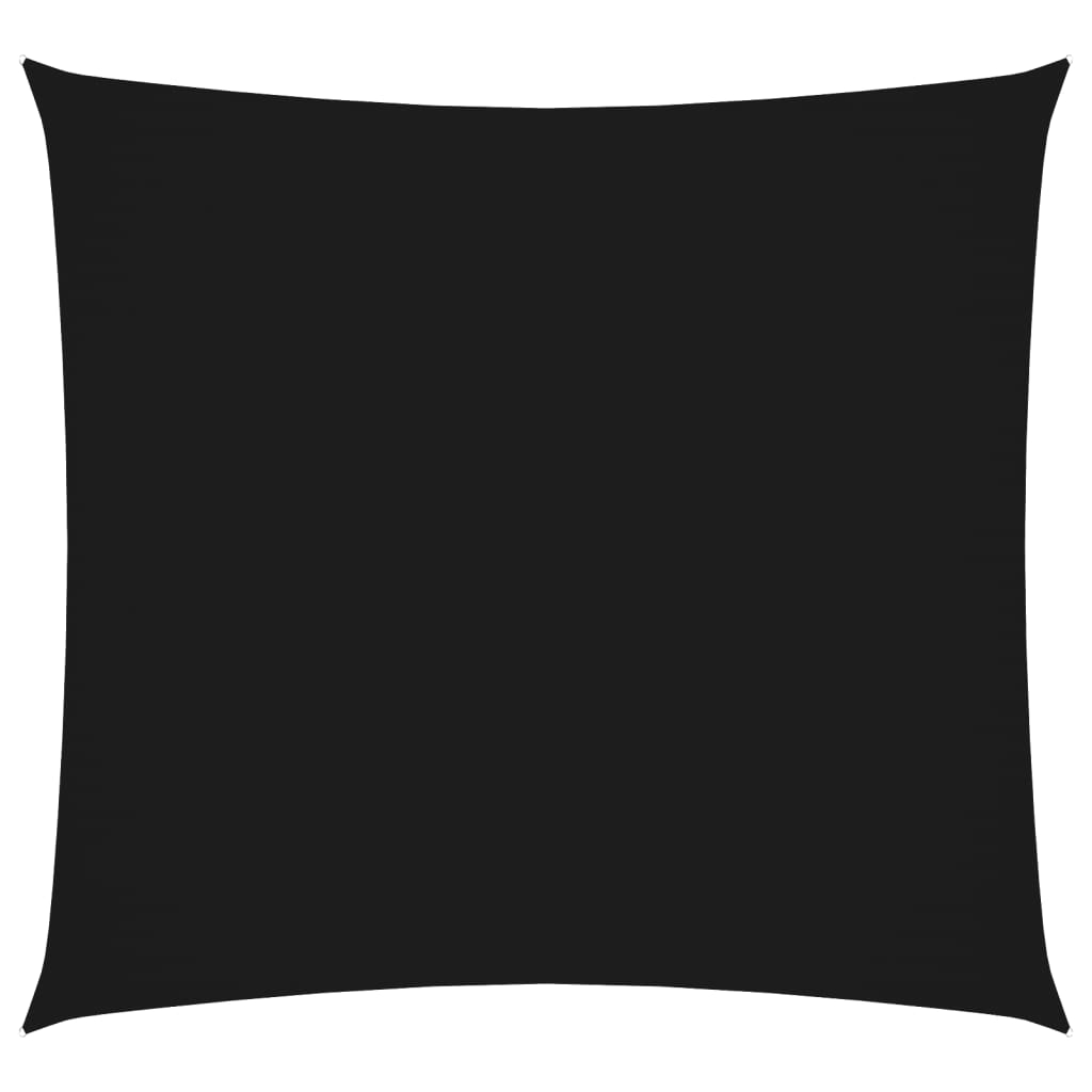 vidaXL toldo de vela cuadrado tela oxford negro 3,6x3,6 m