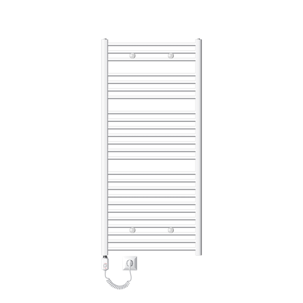 Radiador eléctrico de baño con resistencia 900w 750x1500 mm
