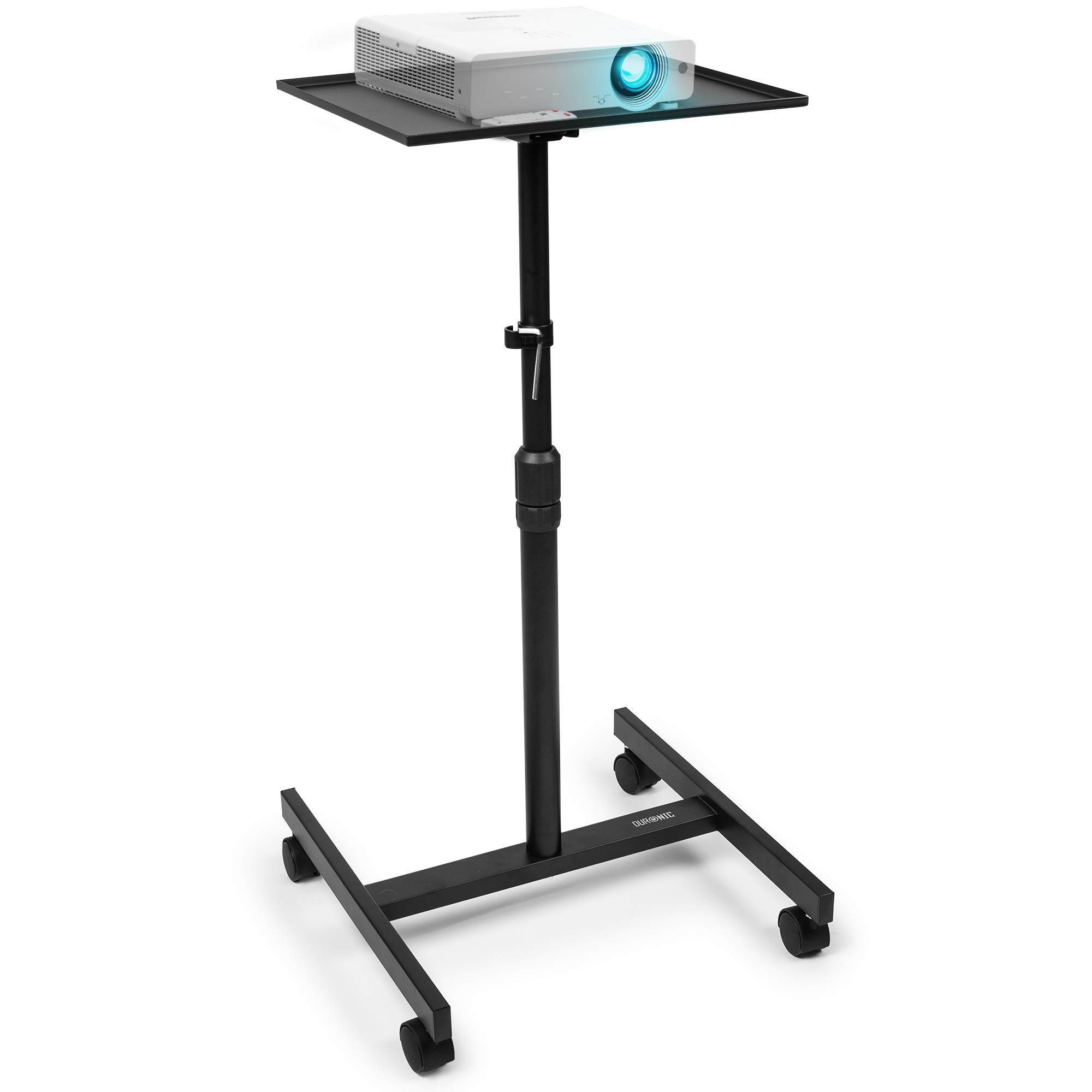 Duronic wps20 proyector portátil con ruedas - altura ajustable y estable