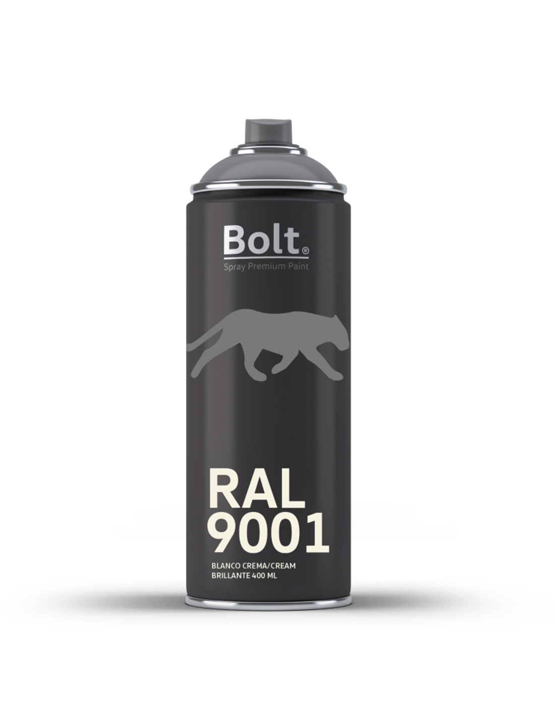 Spray bolt premium acrilico brillante ral 400 ml (ral 9001 blanco crema)