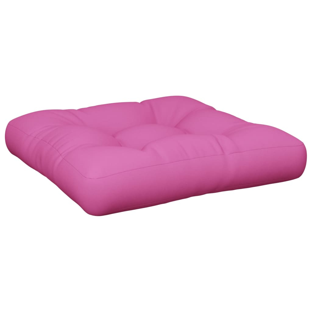 vidaXL cojín para sofá de palets tela rosa 60x60x12 cm