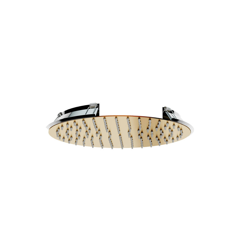 Rociador empotrado techo redondo 30cm oro - gme