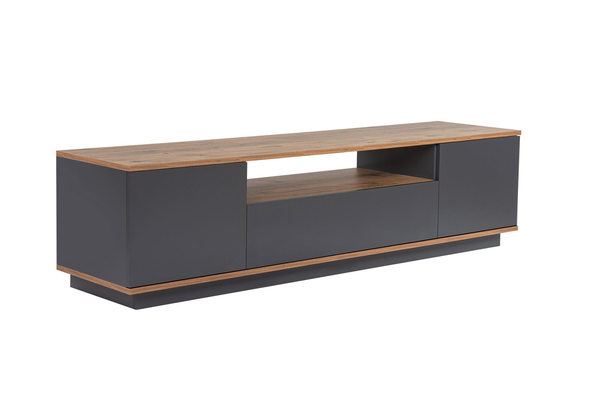 Mueble para la tele de madera <<veramont>> - 180 x 44 x 44 cm - gris antrac
