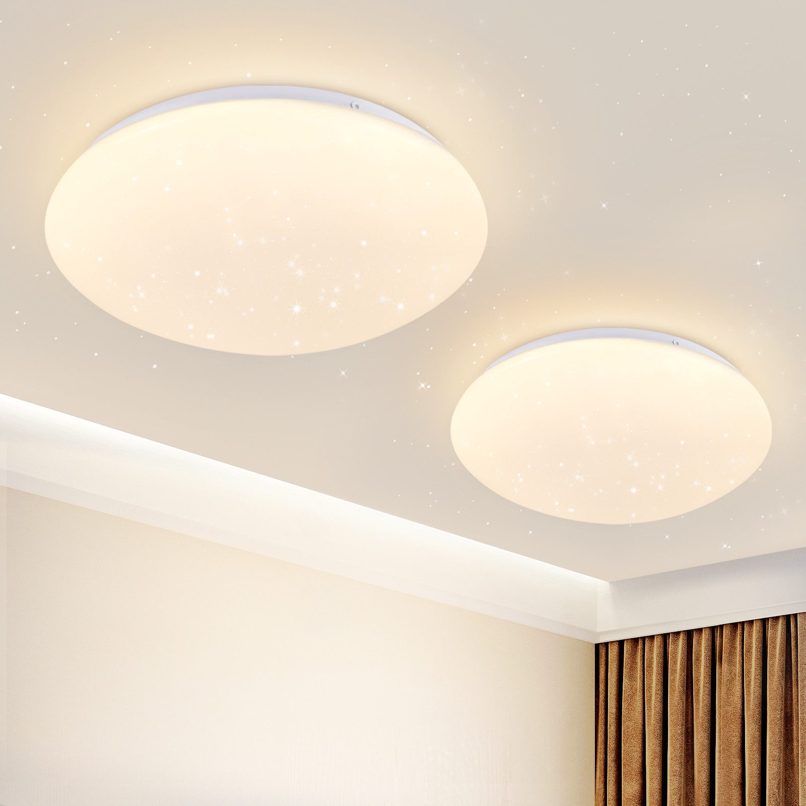 Nettlife segundo plafón LED dormitorio - cocina 5w 3000k ø 16,5 cm, blanco