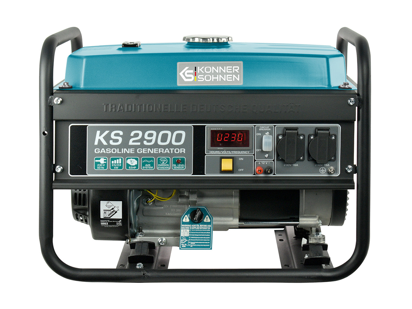 Generador gasolina Könner & Söhnen KS 2900 monofásico 2900W