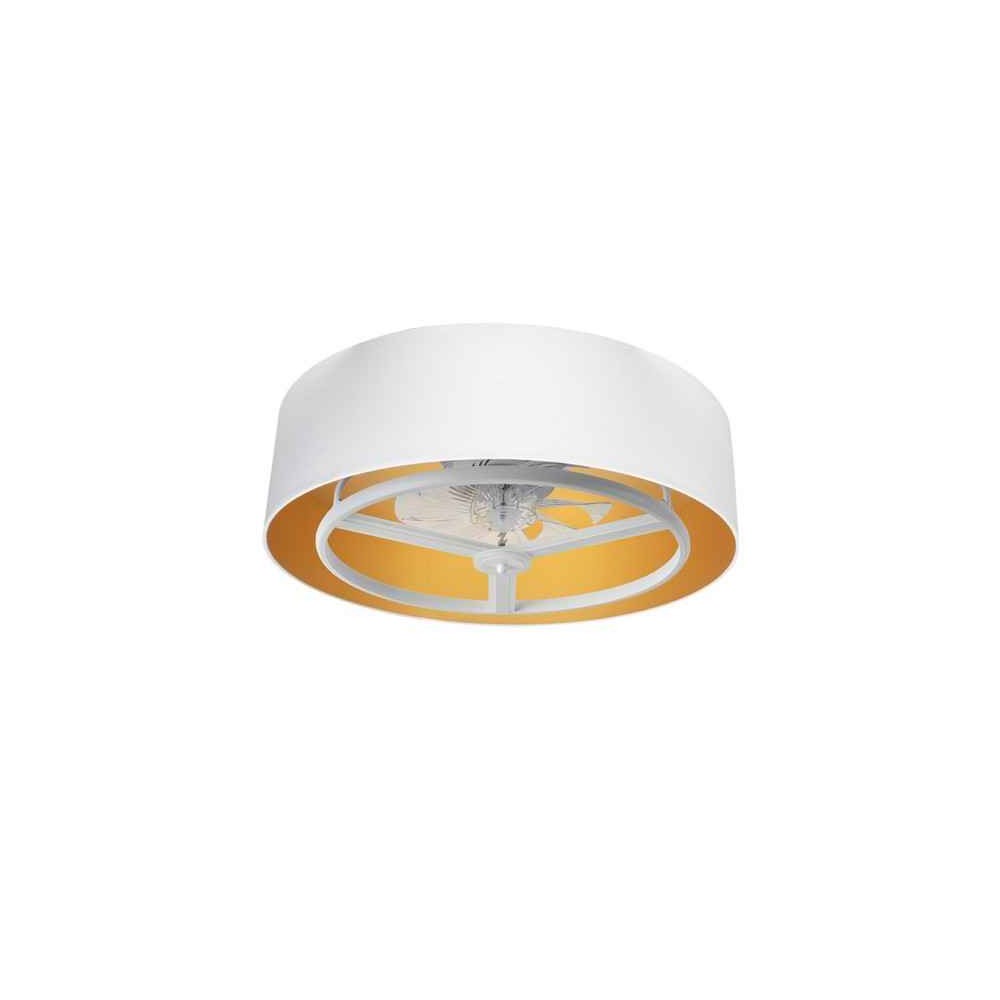 Ventilador dc anuska 60w blanco/oro 8 aspas